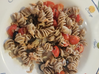 fusilli tonno pomodorini olive 